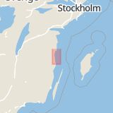 Karta som med röd fyrkant ramar in Lysingsvägen, Västervik, Kalmar län