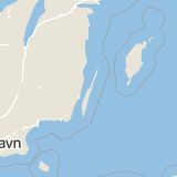 Karta som med röd fyrkant ramar in Köpingevägen, Borgholm, Kalmar län