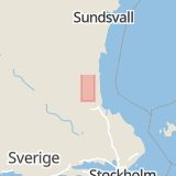 Karta som med röd fyrkant ramar in Lingbo, Ockelbo, Gävleborgs län