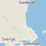 Karta som med röd fyrkant ramar in Ockelbo, Gävleborgs län