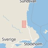 Karta som med röd fyrkant ramar in Medskogssjön, Ockelbo, Gävleborgs län