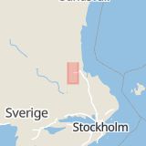 Karta som med röd fyrkant ramar in Allévägen, Gävlevägen, Sandviken, Gävleborgs län