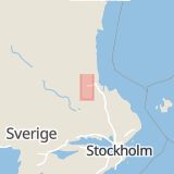 Karta som med röd fyrkant ramar in Frejgatan, Sandviken, Gävleborgs län
