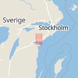 Karta som med röd fyrkant ramar in Stigtomta, Hallvägen, Nyköping, Södermanlands län