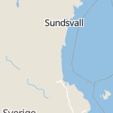 Karta som med röd fyrkant ramar in Trönö, Söderhamn, Gävleborgs län