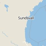 Karta som med röd fyrkant ramar in Nordanstig, Gävleborgs län