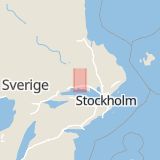 Karta som med röd fyrkant ramar in Fjärdhundra, Morgongåva, Enköping, Uppsala län