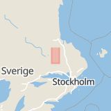 Karta som med röd fyrkant ramar in Gysinge, Tärnsjö, Heby, Uppsala län