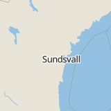 Karta som med röd fyrkant ramar in Nora, Västernorrlands län