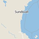 Karta som med röd fyrkant ramar in Forsa, Hudiksvall, Gävleborgs län