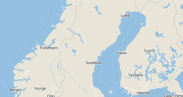 Karta som med röd fyrkant ramar in Norrtannflo, Näsåker, Sollefteå, Västernorrlands län