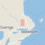 Karta som med röd fyrkant ramar in Huddunge, Heby, Uppsala län