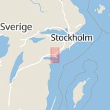 Karta som med röd fyrkant ramar in Arnövägen, Arnöleden, Nyköping, Södermanlands län