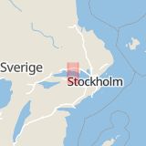 Karta som med röd fyrkant ramar in Hjulstabron, Brovakten, Enköping, Uppsala län