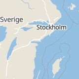 Karta som med röd fyrkant ramar in Nyköping, Hospitalsgatan, Södermanlands län