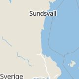 Karta som med röd fyrkant ramar in Söderhamn, Bollnäs, Gävleborgs län