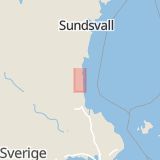 Karta som med röd fyrkant ramar in Onsäng, Söderhamn, Gävleborgs län