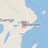 Karta som med röd fyrkant ramar in Regementet, Strängnäs, Södermanlands län