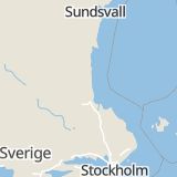 Karta som med röd fyrkant ramar in Hamrånge, Gävle, Gävleborgs län