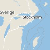 Karta som med röd fyrkant ramar in Idrottsvägen, Nyköping, Södermanlands län