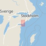 Karta som med röd fyrkant ramar in Idrottsvägen, Nyköping, Södermanlands län