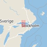 Karta som med röd fyrkant ramar in Västerleden, Nyköping, Aspö, Strängnäs, Södermanlands län