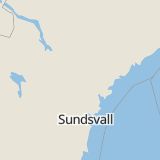 Karta som med röd fyrkant ramar in Långsele, Sollefteå, Västernorrlands län