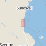 Karta som med röd fyrkant ramar in Söderhamn, Gävleborgs län