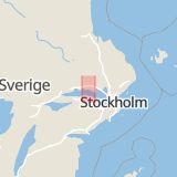 Karta som med röd fyrkant ramar in Bredsand, Enköping, Uppsala län