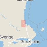 Karta som med röd fyrkant ramar in Hagaström, Gävle, Gävleborgs län