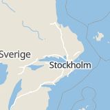Karta som med röd fyrkant ramar in Stockholmsvägen, Enköping, Uppsala län