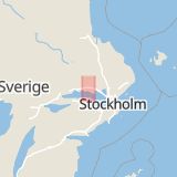 Karta som med röd fyrkant ramar in Fårticksgatan, Enköping, Uppsala län