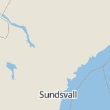 Karta som med röd fyrkant ramar in Västernorrland, Härnösand, Kastellgatan, Brännan, Älandsbro, Kramfors, Sollefteå, Sundsvall, Heffners, Norrmalm, Ånge, Örnsköldsvik, Centralesplanaden, Västernorrlands län