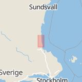 Karta som med röd fyrkant ramar in Axmarby, Gävleborgs län