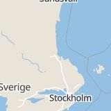 Karta som med röd fyrkant ramar in Olsbacka, Gävle, Gävleborgs län