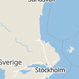 Karta som med röd fyrkant ramar in Stadsträdgården, Gävle, Gävleborgs län