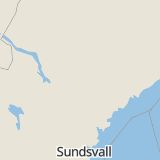 Karta som med röd fyrkant ramar in Ånge, Gubbyn, Sollefteå, Gulsele, Västernorrlands län