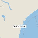 Karta som med röd fyrkant ramar in Östergraninge, Sollefteå, Västernorrlands län