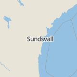 Karta som med röd fyrkant ramar in Västerro, Sollefteå, Västernorrlands län