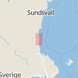 Karta som med röd fyrkant ramar in Sandarne, Båtklubb, Söderhamn, Gävleborgs län