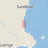 Karta som med röd fyrkant ramar in Bokvägen, Söderhamn, Gävleborgs län