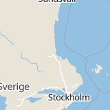 Karta som med röd fyrkant ramar in Bomhus, Brynäs, Gävle, Gävleborgs län