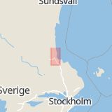 Karta som med röd fyrkant ramar in Hille, Gävle, Gävleborgs län