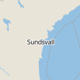 Karta som med röd fyrkant ramar in Laggarberg, Högsta, Timrå, Västernorrlands län