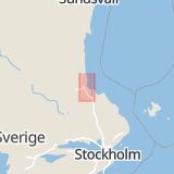 Karta som med röd fyrkant ramar in Bomhus, Gävle, Gävleborgs län
