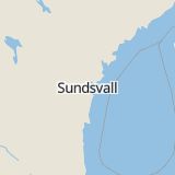 Karta som med röd fyrkant ramar in Backgatan, Örnsköldsvik, Bjästa, Tullgatan, Stenstan, Sundsvall, Tegelbruksgränd, Vivsta, Timrå, Skepparegatan, Norrmalm, Gesällvägen, Birsta, Skogsvägen, Västernorrlands län