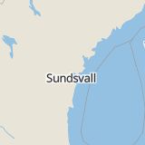 Karta som med röd fyrkant ramar in Sörberge, Timrå, Västernorrlands län