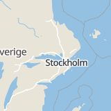 Karta som med röd fyrkant ramar in Hacksta, Enköping, Uppsala län