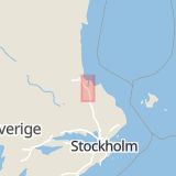Karta som med röd fyrkant ramar in Marma, Gävlevägen, Älvkarleby, Uppsala län