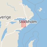 Karta som med röd fyrkant ramar in Årby, Nykvarn, Stockholms län